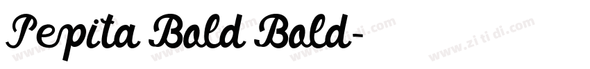 Pepita Bold Bold字体转换
